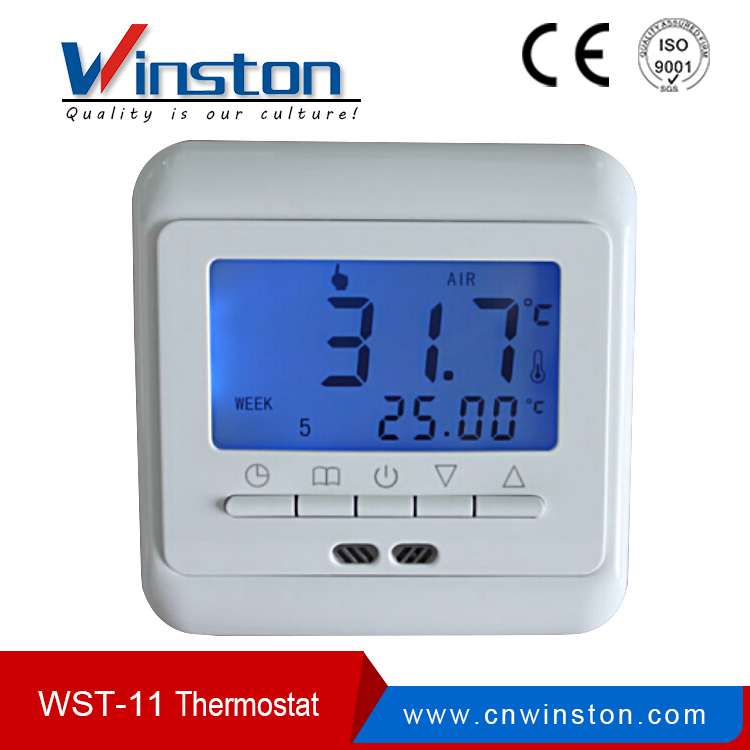 Производитель WST-11 3A 10A 16A 230V AC LCD Цифровой программируемый комнатный термостат
