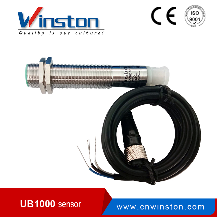 Sensor ultrasónico 4 - Transductor de salida analógica de 20 mA (UB1000-18GM-I-V1)