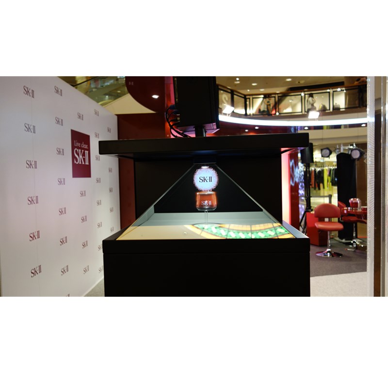 270度三面全息展柜全高清84寸