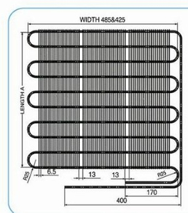 Pièces de réfrigérateur Fil Tube Condenseur Bobine