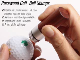 Rosewood round golf ball stamps G11 Dia.11mm Multi surface stamps 