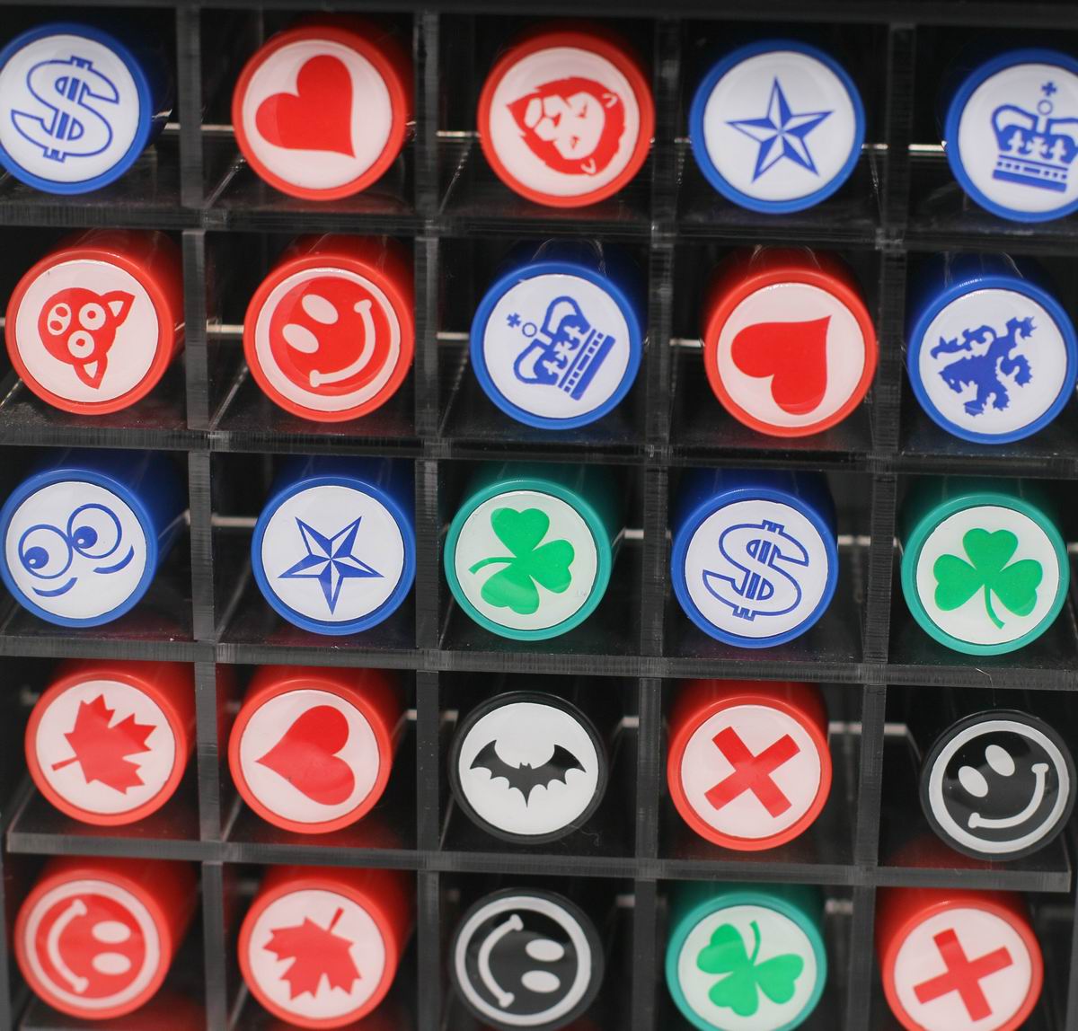 Personzlied Round Plastic Golf Ball Stamps Dia.12mm 