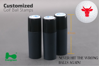 Personzlied Round plastic Golf Ball Stamps Dia.12mm 