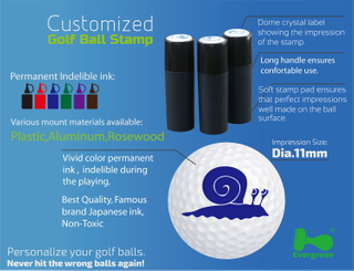 Top Quality Promotional Plastic Golf Ball Stamps