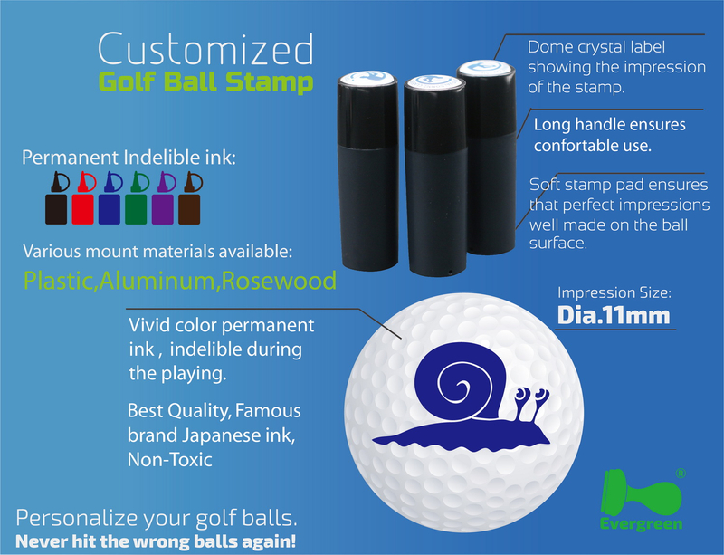 Top Quality Promotional Plastic Golf Ball Stamps