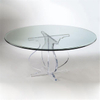 Modern Dining Room Table French Dining Table Acrylic Round Dining Table Set With Glass Top