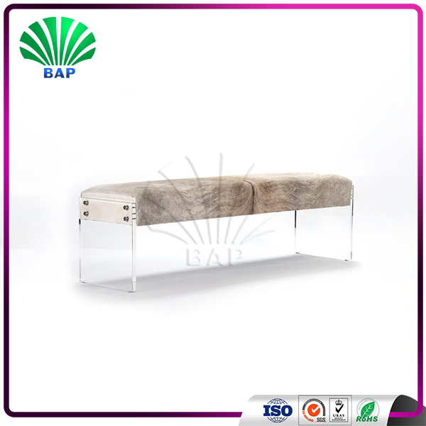 New Design I-Shape Sofa Indoor Living Room Bench With Leather Bench Cushion