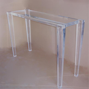 Modern Coffee Table Mirrored Console Table Living Room Corner Table Lucite Desk