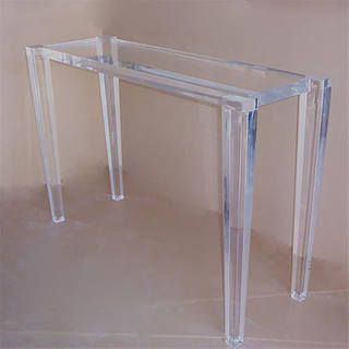 Modern Coffee Table Mirrored Console Table Living Room Corner Table Lucite Desk