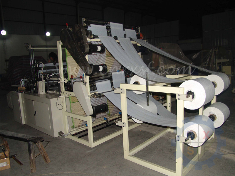 Fully automatic high-speed 6 lines bag making machine