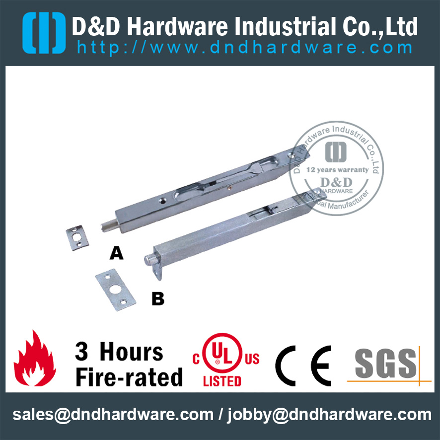DDDB007-Aço Inoxidável-Flush-Bolt