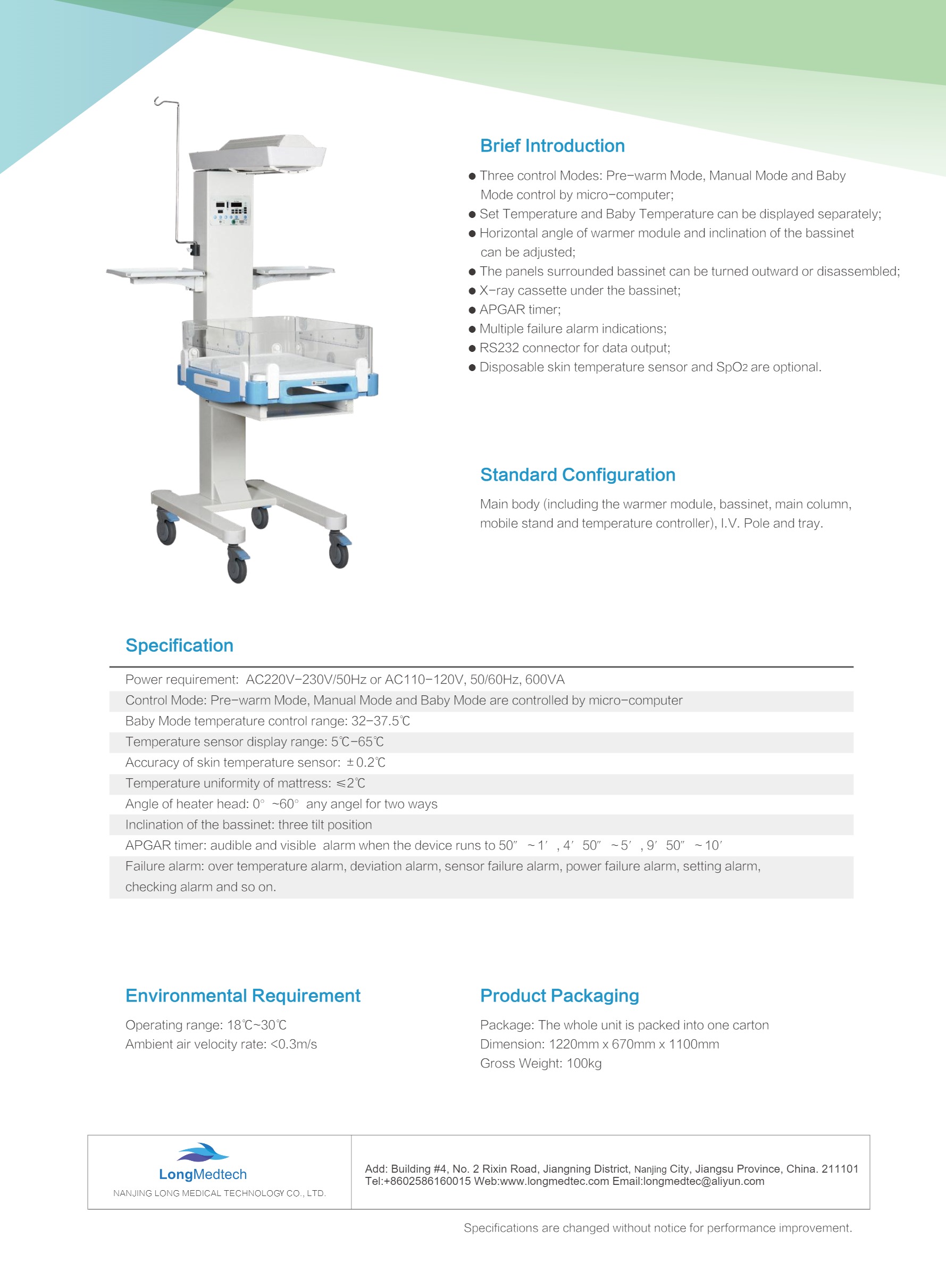 LBW-811 Излучающий обогреватель для младенцев-2