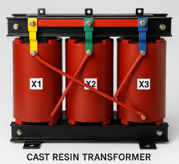 Transformator aus Gie&szlig;harz