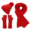 Red Knit Three Piece Set