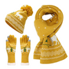 Yellow Reindeer Knit Three Piece Set