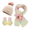 Pink Ombre Knit Three Piece Set