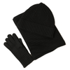 Black Knit Three Piece Set