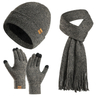 Fashion Cotton Colorful Knitted Gloves Scarf Beanie