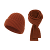 Wool Warm Kids Knit Cap Scarf Two Piece Set