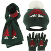 Green Christmas Reindeer Knit Set