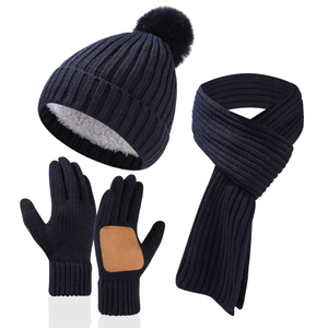 Black Knit Three Piece Set