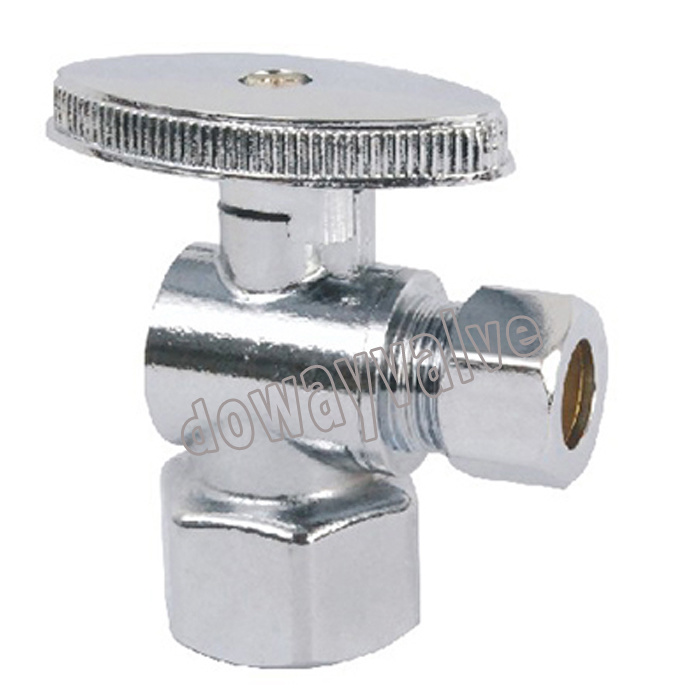 Soupape d'arr&ecirc;t d'angle &agrave; passage int&eacute;gral en laiton sans plomb d'approbation Upc