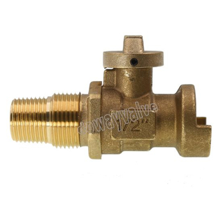 Proveedor de China Válvula Lockbale de latón de 1/2 pulgada con Thead macho