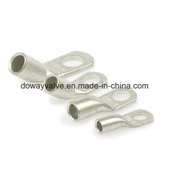 Bornes de tube en cuivre coud&eacute;es T45 pour fil