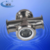 Inline Union Cross Sight Glass Tri Clamp Sanitary Stainless Steel