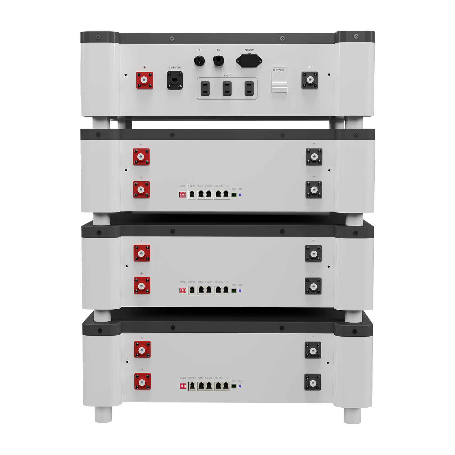 Stacked Lithium Iron Phosphate Battery Energy Storage System LFP-HESS-512100 51.2V100AH for House Power Storage 