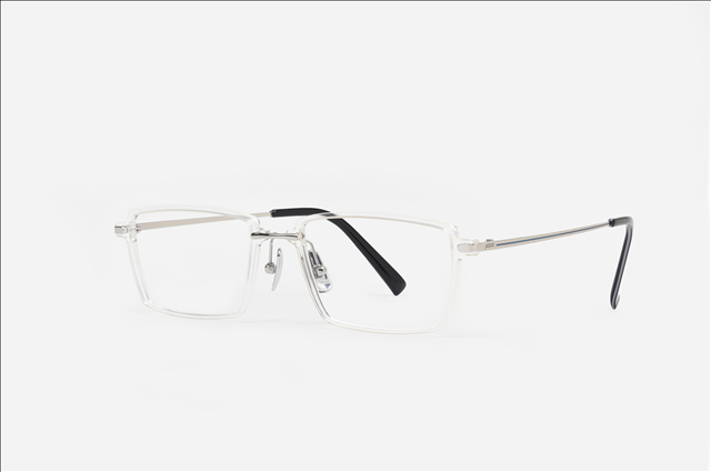 PA2225F Nylon square & titanium temples eyewear glasses frame