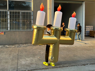 Inflatable Walking Candlestick