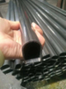 D section polished stainlness steel tube