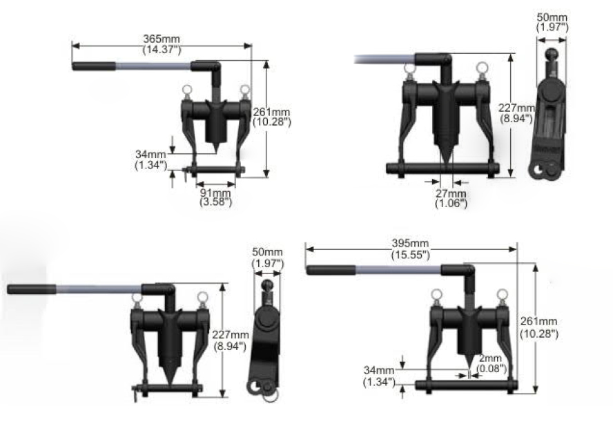 mechanical flange spreaders