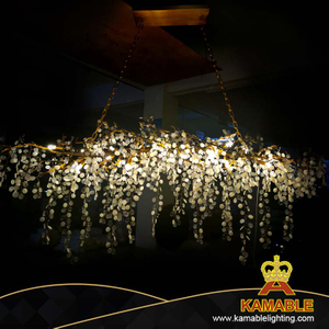 Современный ресторан отеля роскошные декоративные латунные люстры (KAC01)
