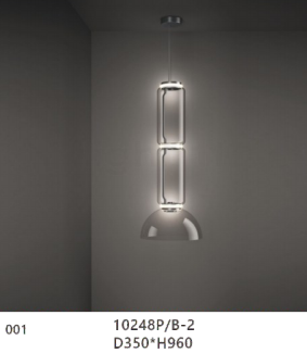 Прозрачный современный стеклянный подвесной светильник для столовой (KA10248P/A)