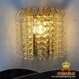 Line Delicate Splendid Villa Crystal Golden Metal Wall Light (COS8067-W)