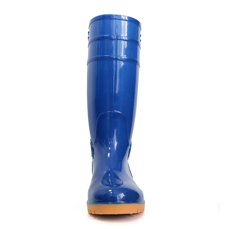 F30BY lightweight steel toe cap pvc glitter safety rain boots S5