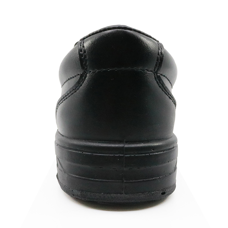 Black microfiber leather composite toe cap executive safety shoes