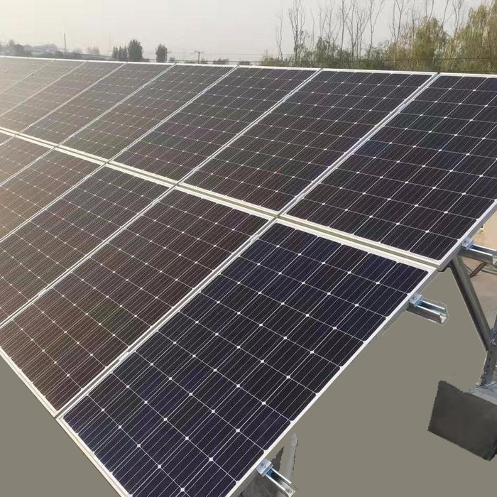 Supports réglables de support de panneau solaire en acier galvanisé pour montage PV sur toit plat/ camping-car