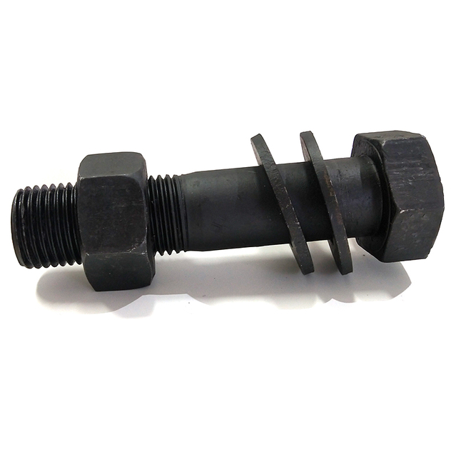  الكربون الصلب ASTM A193 DIN931 الترباس الهيكلي السداسي الثقيل الأسود مع المكسرات