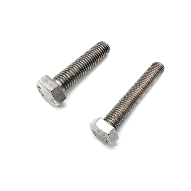 INOX A2 INOX A4 Fixation de haute qualité en acier inoxydable 304 316 DIN933 Boulon à tête hexagonale