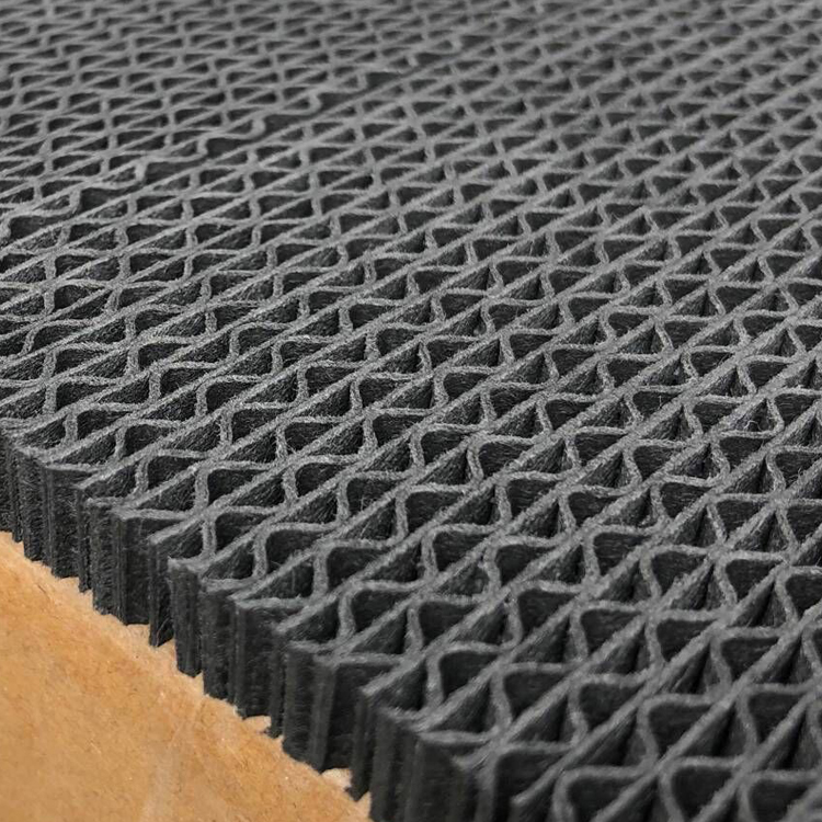 Filtros HEPA porosos del panel de polvo de carbono del marco de fibra de papel negro para purificador de aire