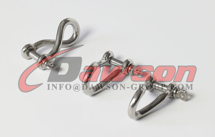 Grillete retorcido de acero inoxidable, Grillete retorcido SS304 con pasador roscado, Grillete retorcido AISI316 - Dawson Group Ltd. - Fabricante y proveedor de China