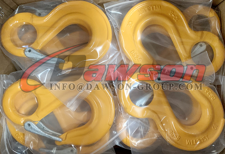 DS013 G80 WLL3.15T Gancho para eslinga con ojo con pestillo fundido para eslingas de cadena - Dawson Group Ltd. - Fabricante, proveedor y f&aacute;brica de China