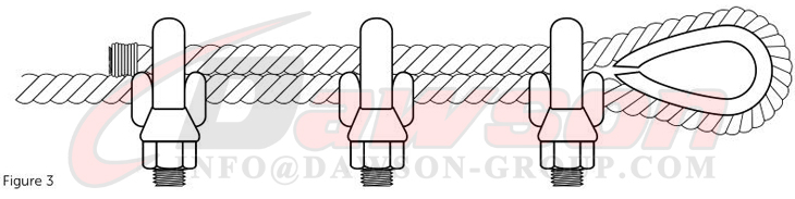 Clips para cable de alambre de alta resistencia forjados tipo americano tipo EE. UU. EN 13411-5 tipo B - Dawson Group Ltd. - Fabricante, f&aacute;brica y proveedor de China