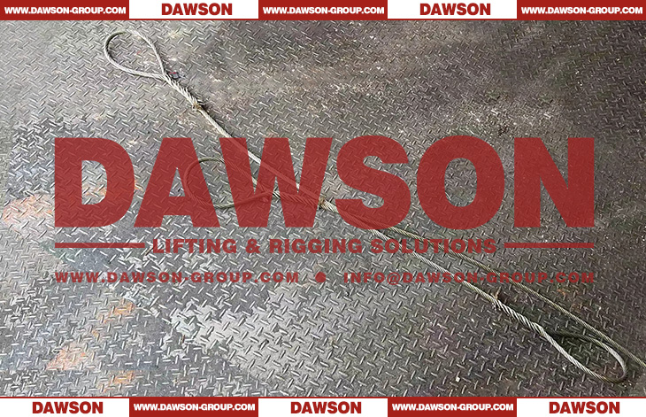 Eslingas de cable de alambre con empalme de ojo c&oacute;nico DAWSON 2M - Dawson Group Ltd. - Fabricante, f&aacute;brica de China