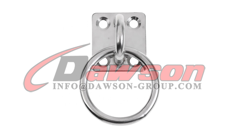 Ojo de almohadilla cuadrada con anillo, Ojo de almohadilla cuadrada de acero inoxidable 316 con anillo - Dawson Group Ltd. - Proveedor, fabricante, Fac de China