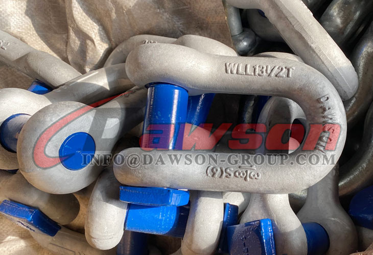 Grilletes Dee con pasador de cabeza cuadrada, grillete de anclaje de alta resistencia - Dawson Group Ltd. - Proveedor y fabricante de China