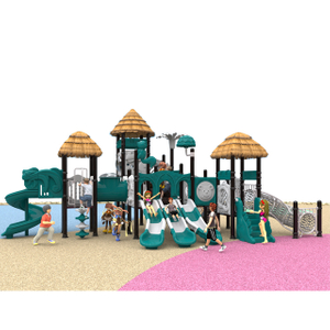 2022 Neues Design-Spielset für Kinder mit Strohdach-Spielplatz HKDLS01501